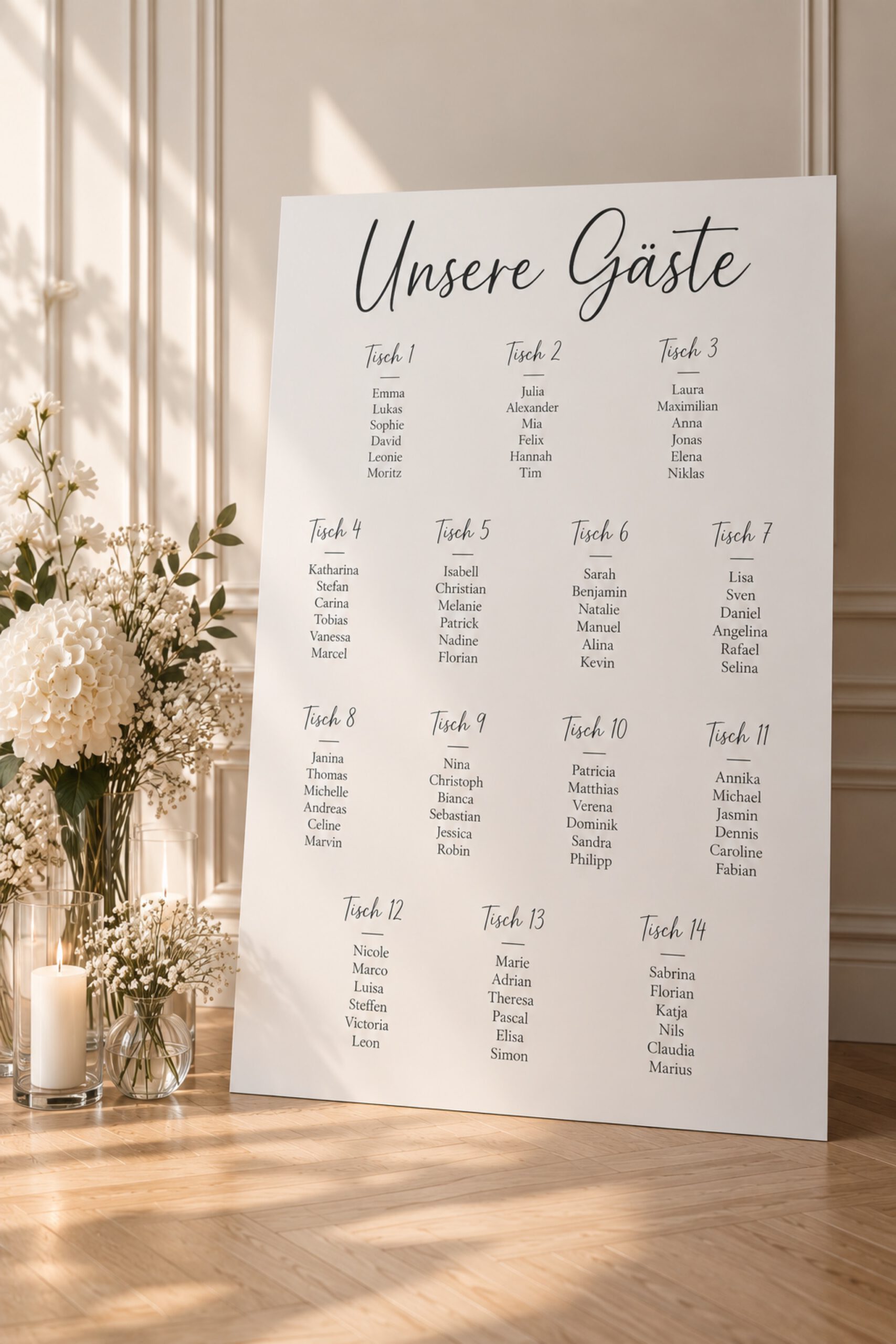 Sitzplan Elegance White